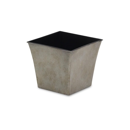 Cheungs 6.5 in. Square Planter with A Tapered Body - Gray PP-110LG